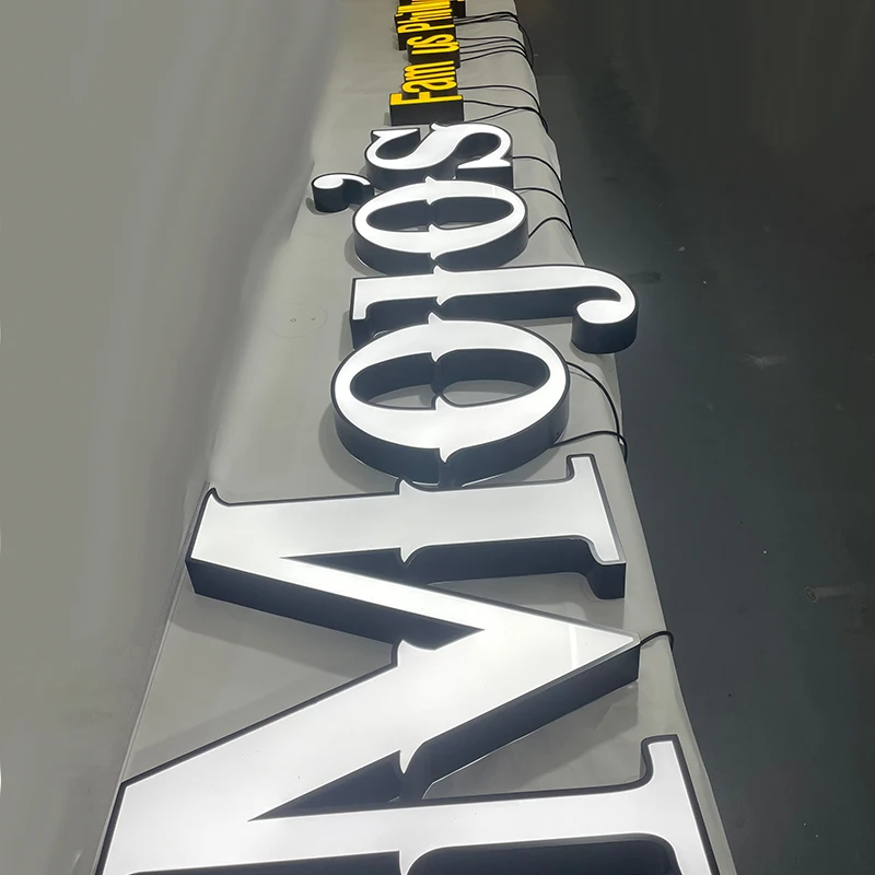 Energy saving cost effective led light letter custom 3d metal logo sign advertising letter 3d led alphabet logo letter