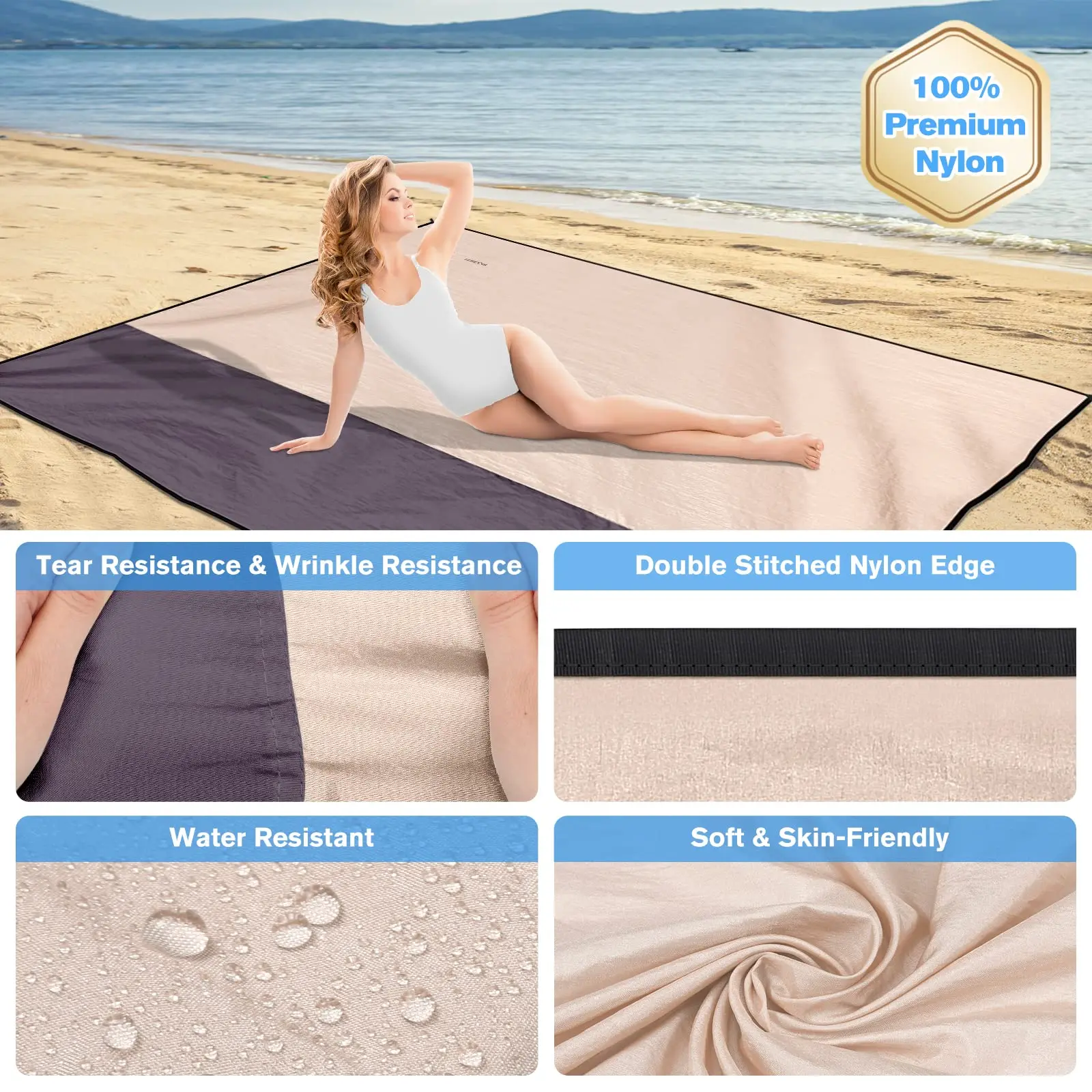 Extra Large Sand Free Blanket Waterproof Sand proof Beach Blanket Beach Mats