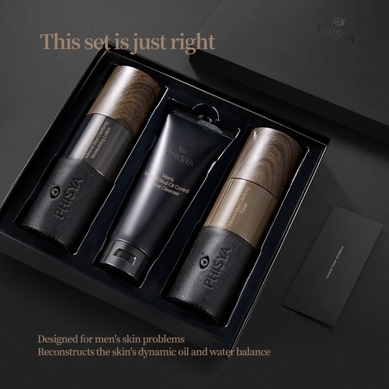 Частная торговая марка уход за кожей профессиональный Отбеливание лица набор для ухода мужчин