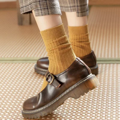 Korean version INS trend  Japanese stockings spring and autumn pile socks for woman