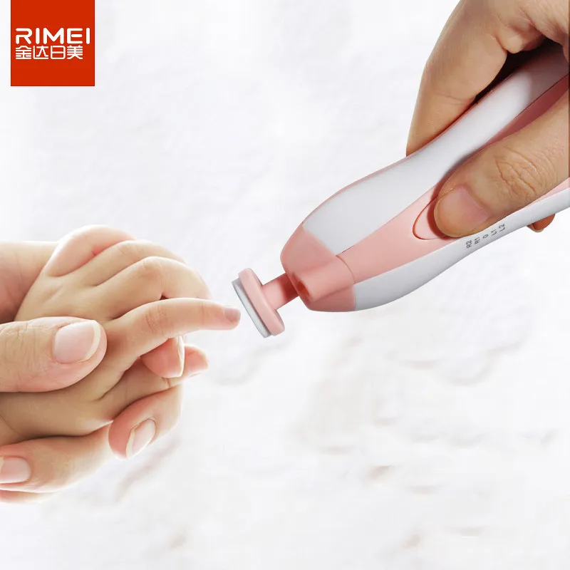 RIMEI hot sale high quality new baby nail file electric nail trimmer for baby manicure set