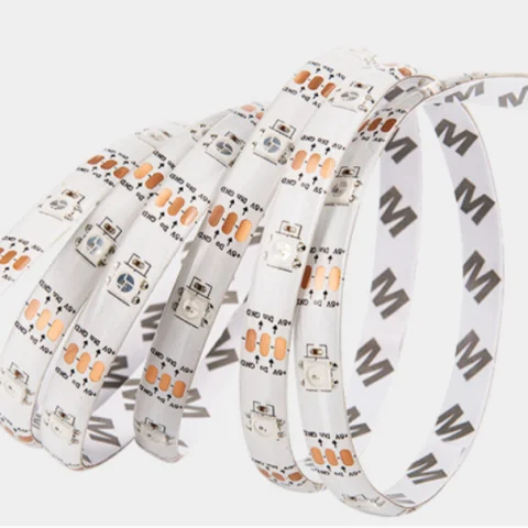 Красочные светодиодные полосы Rgb IP67 водонепроницаемые DC5V 60 90 света 40 м (2 рулона 20 м) Bluetooth Sma пейзаж