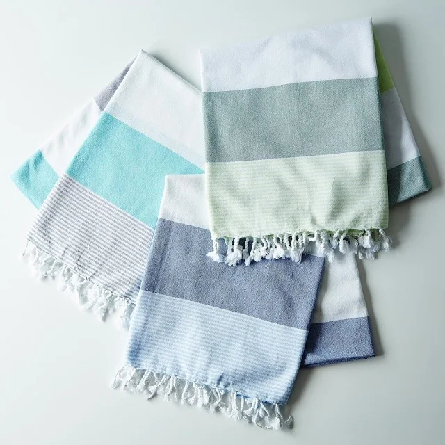 100%Cotton Bamboo Throw Blanket Fouta Towel Fringes Oversized Soft Hand Feel Items Travel Home Face Towels Eco-Friendly Material