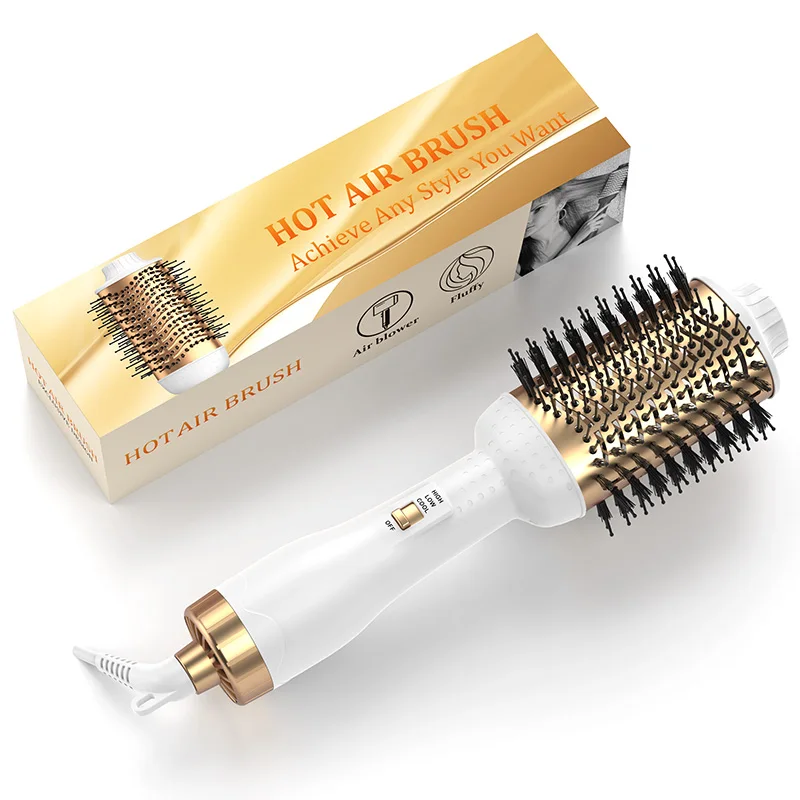 Dual Voltage 1300W One-Step And Volumizer Hot Air Brush Hair Dryer With 110V And 220V Professional Hair Dryer Brush