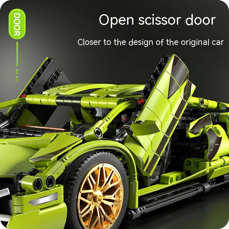 Super Race Car Model Building Bricks Famous Vehicle Collect Racing Educational Toy Boy Gift