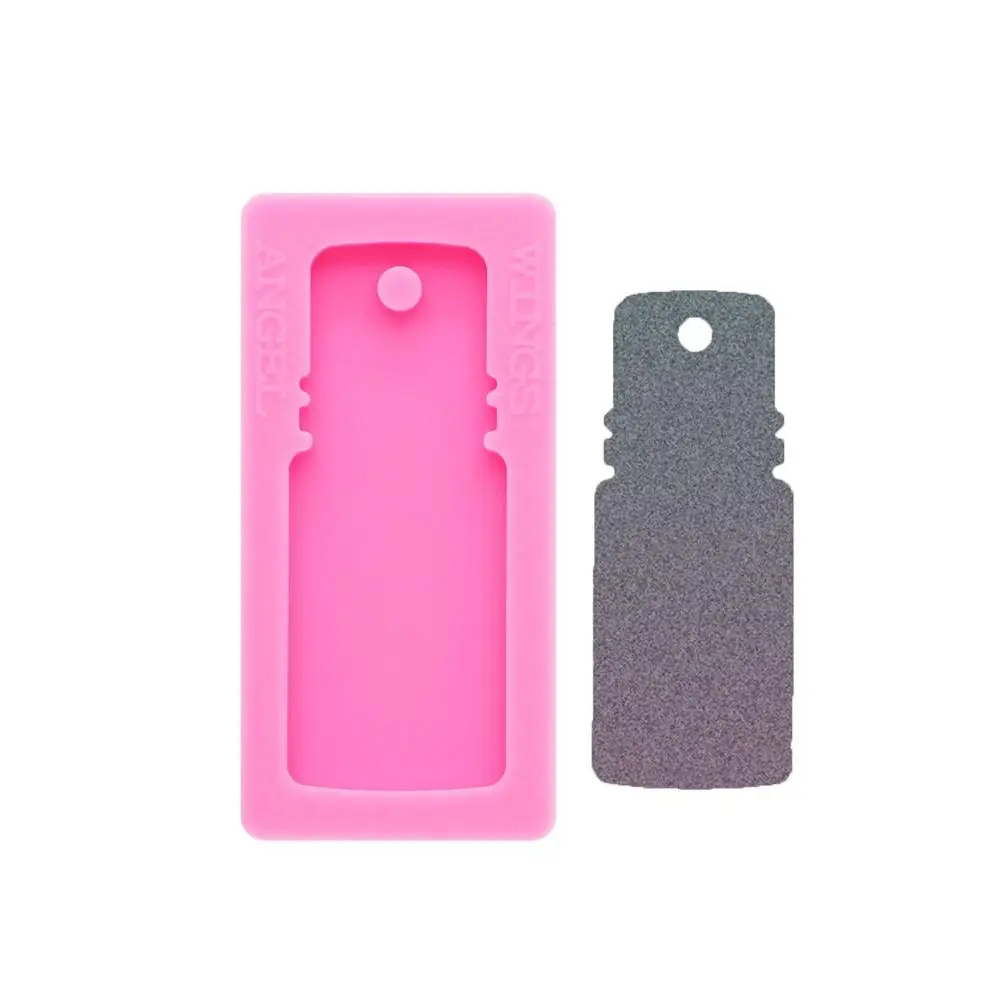 S704 silicone essential oil bottle keychain mold for resin crafts casting