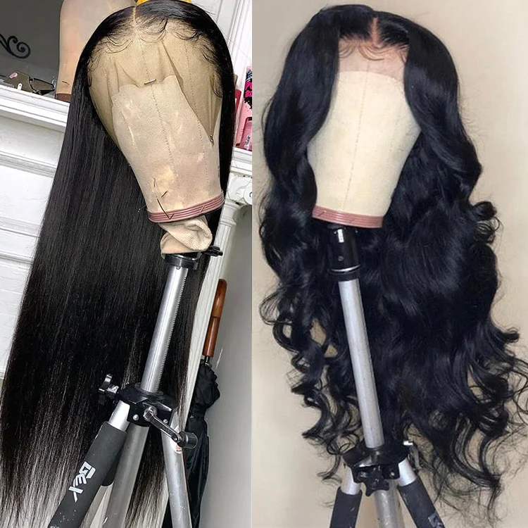 
2021 Горячая продажа оптом кутикулы выровненные бразильские волосы девственные человеческие волосы 13х6 кружева передний парик прямой/тело волна парик 