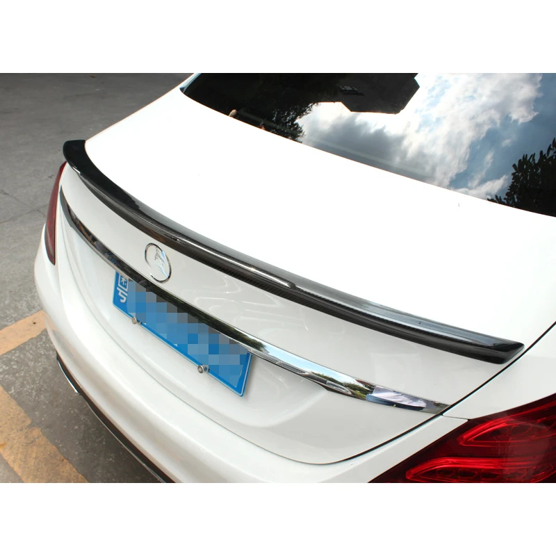 FD style W205 Carbon fiber spoiler For Mercedes Benz W 2016-2018 Class C180 C200L C63 Duck tail