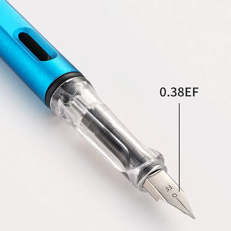 wholesale Cheap Replaceable ink sac plastic pen EF nib students training fountain calligraphy pen with Custom logo