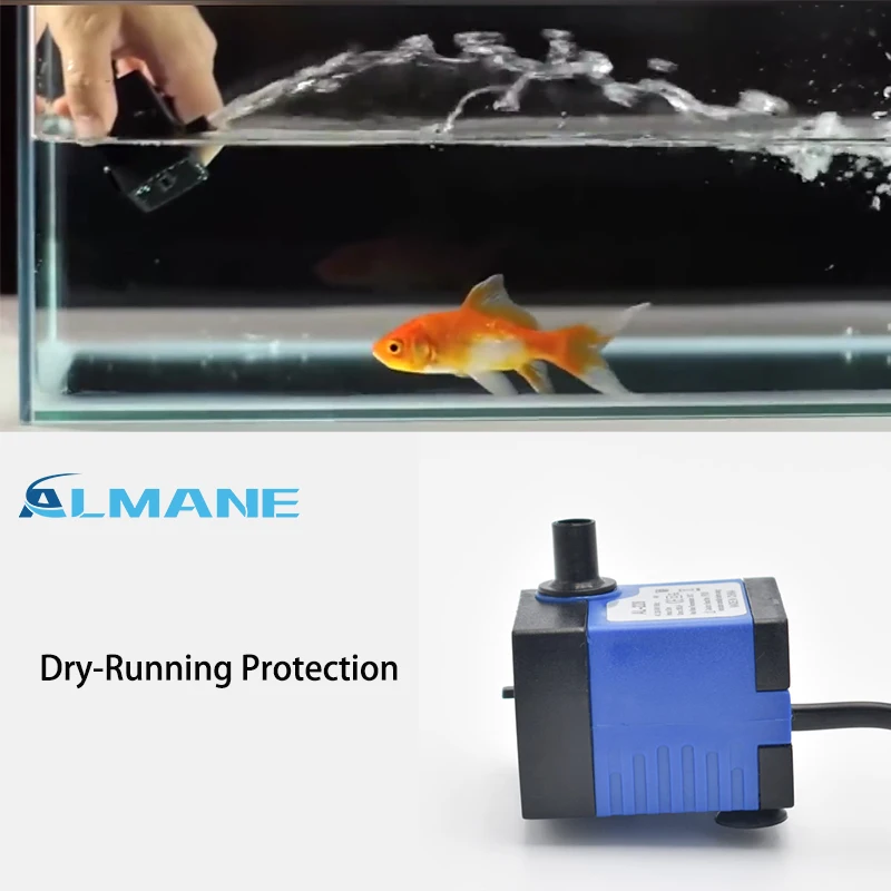 Factory Direct Sale 80gph 4w Mini Submersible Water Pump For Pond AL-228 can equip with water pipe and led lights