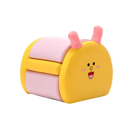 Skycity multifunctional kids fold out sofa childrens folding sofa PU animal stools