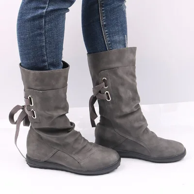 JT133 big size suede ladies casual long boots women boot shoes