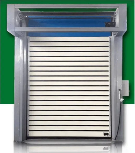 China High-Speed Insulated Electric Roll Door 2024 Aluminum Rail Track Heavy Duty Wind Resistance Industrial Door for Garages