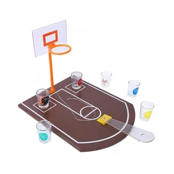 Hot Sale Classic Mini Basketball Bar Pub Table Top Basketball Adult Alcohol Shots Glass Drinking Game