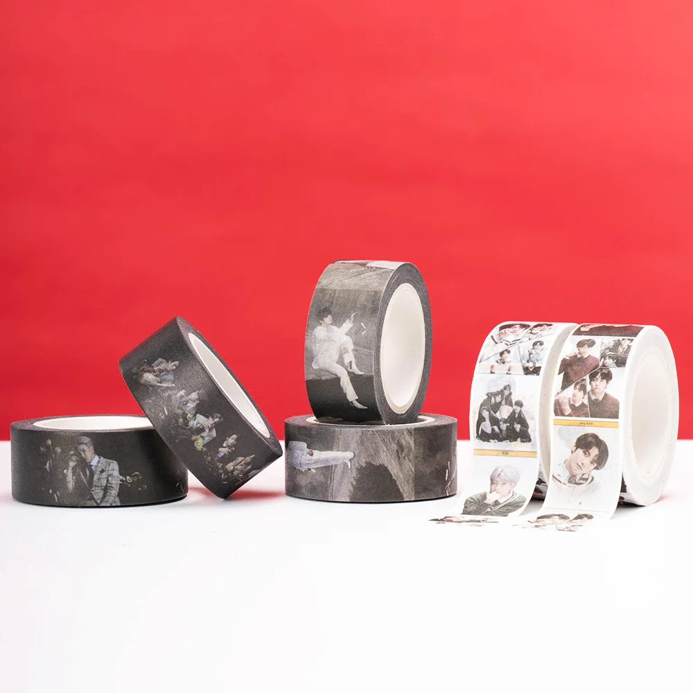 
Kpop Bangtan Boys Tinytan DiaryJournal Decorative Paper Sticker Washi Tape 