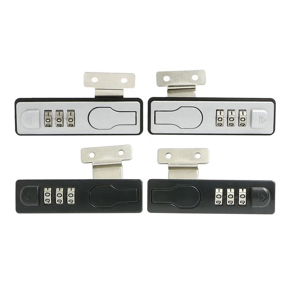 9193 High quality 3-digit trunk lock plastic shell zinc alloy solid bag anti-theft lock security travel Draw bar box lock