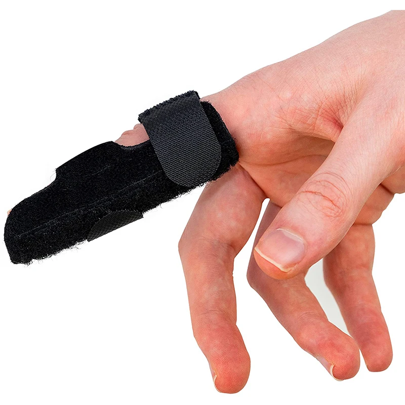 
Neoprene Finger Support Splint Mallet Brace for Trigger Finger and Ligament Pain Black <span style=