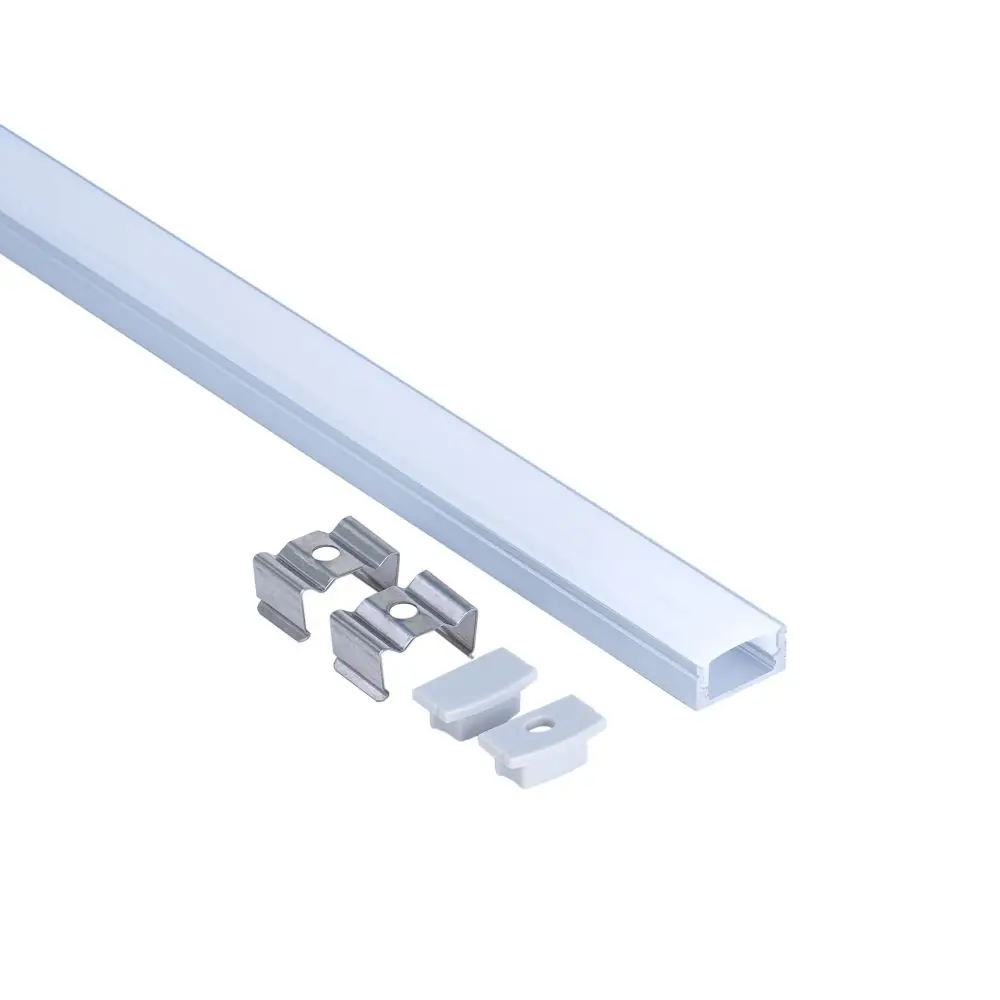 1708B Aluminum profile manufacturer aluminum led edge lit profile for strip drywall led profile with led cover