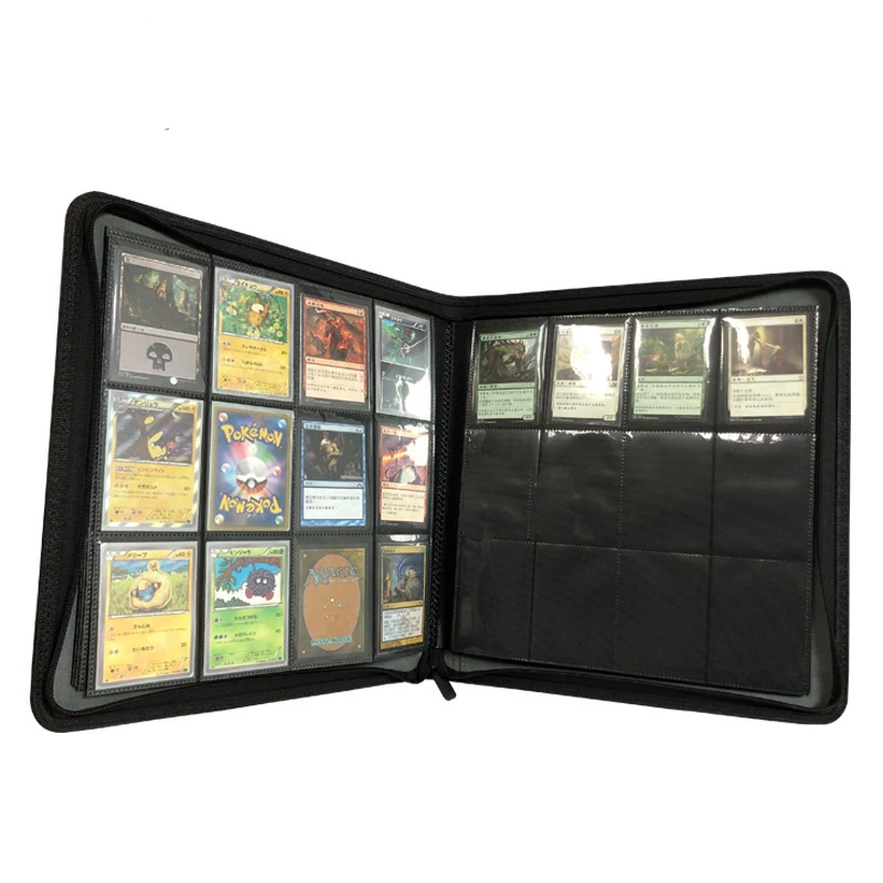 Leather Design 480 Slot Game Card Storage Zipper Trading Binder