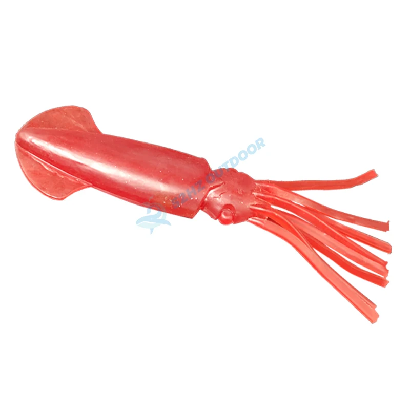NEW DESIGN 15cm/60g Long Tail Soft Octopus Fishing Squid Lure Uv Squid Lure For Sea Fishing fishing trolling
