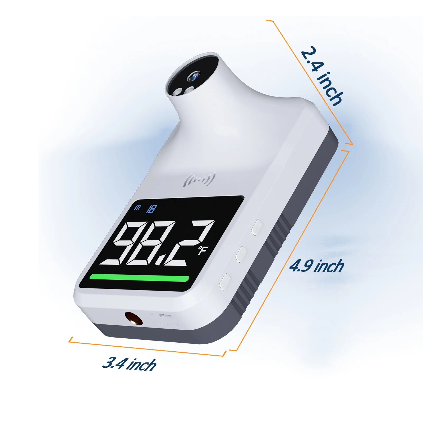 Cheap Q3mm temperature measuring instrument, with LCD thermometer indication