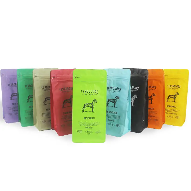 Custom Biodegradable Dog Food Bag With Resealable Zipper Dog Treat And Pet Snack Flat Bottom Bag Pet Food Packaging Bags