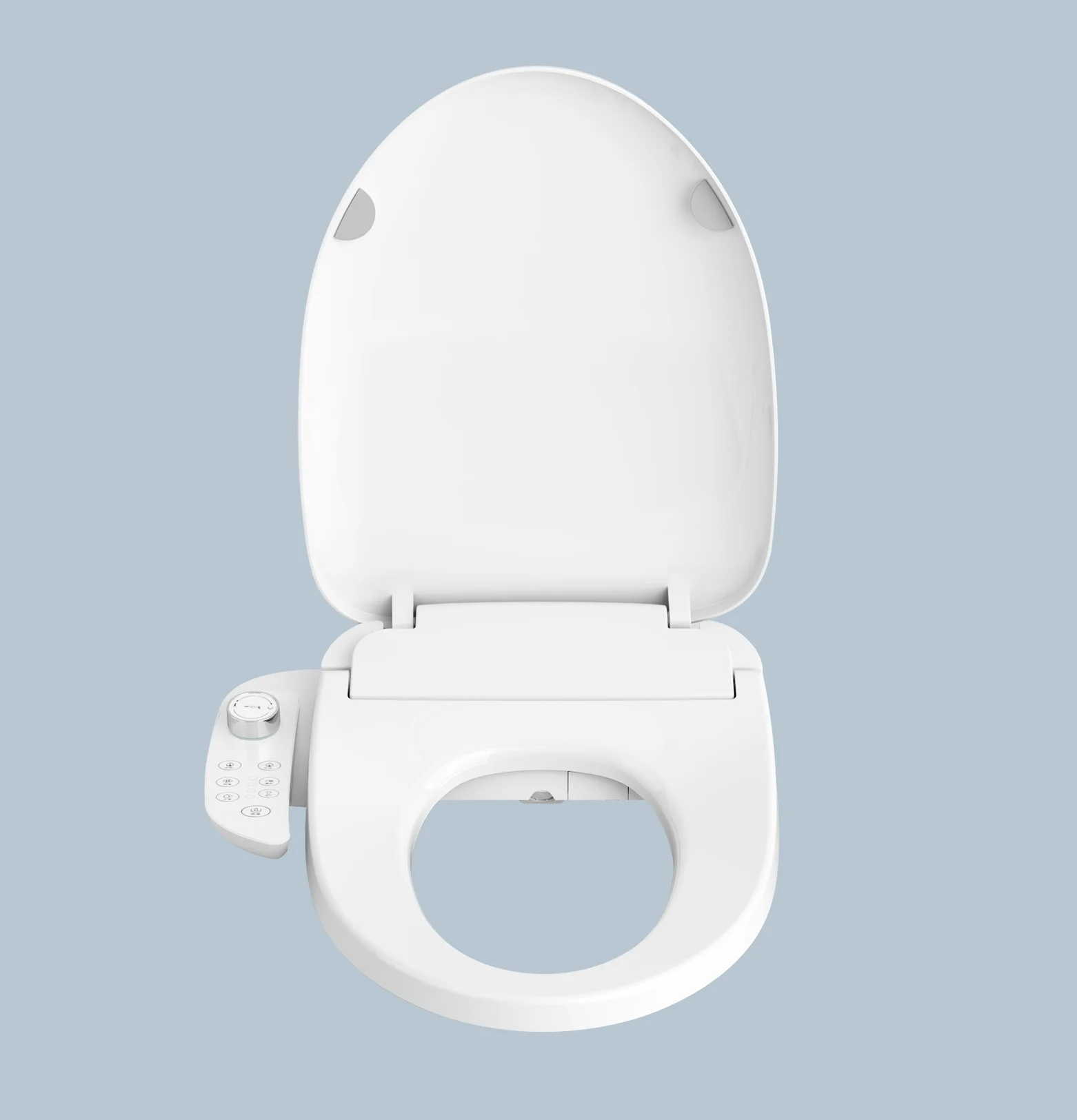 New Arrival Electronic Bidet Toilet Seat Warm Water Washing Air Dryer Stainless - Steel Nozzle V Shape ABS Smart Toilet Seat