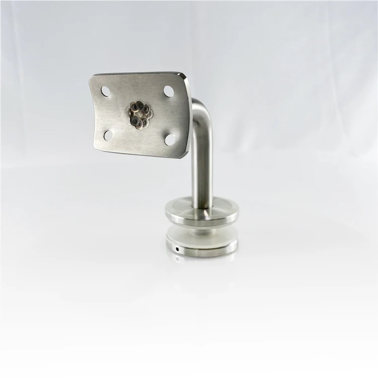 Modern Design Balustrade Fittings Glass To Tube 90 Degree Round Stainless Steel Railing Stair Handrail Bracket