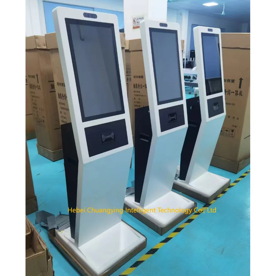 Factory R & D custom any size queue management machine electronic touch queue management kiosk paper report self pick up
