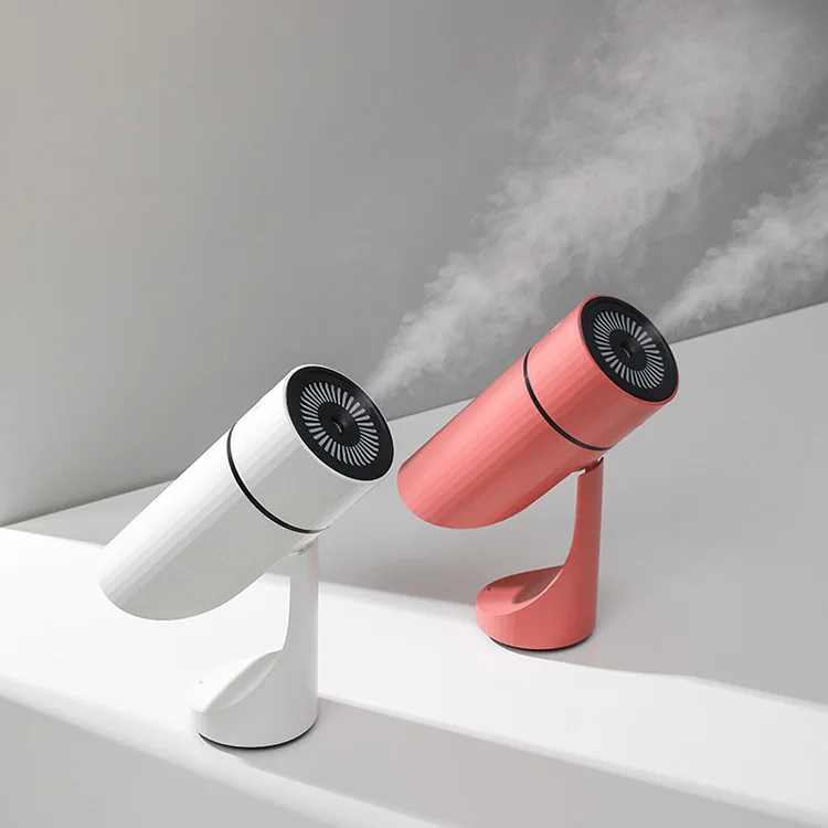 New 1000mAh Mini Car Humidifier Angle Adjustable Air Humidifier with Rainbow Light