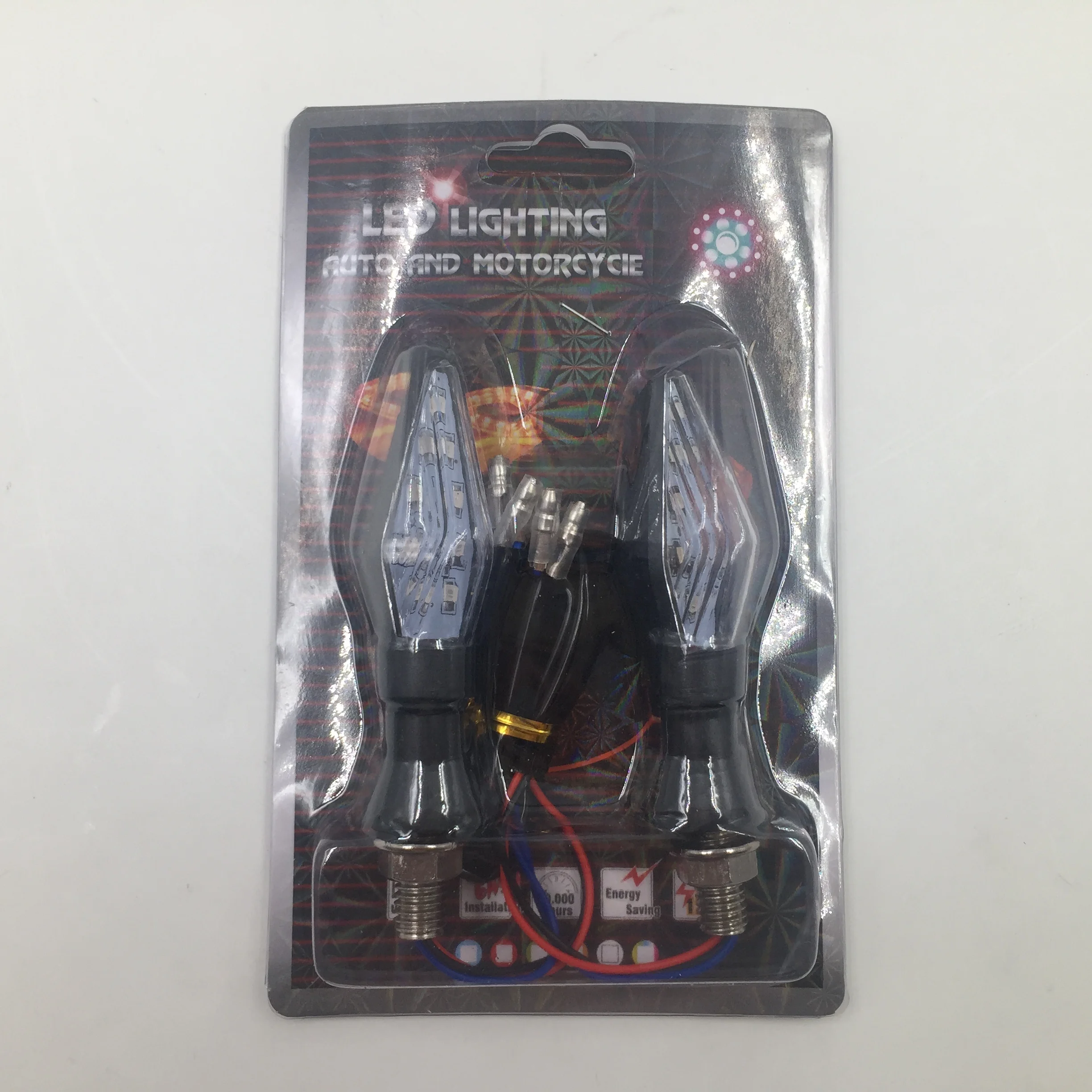 Указатель поворота для мотоцикла, двухцветная желтая лампа 12 светодиодов, для Yamaha, Honda, Suzuki, Kawasaki