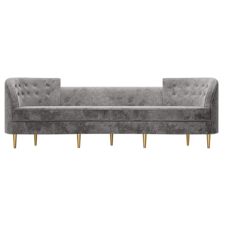 Furniture Price Living room sectional fabric sofa home furniture velvet sofa set Chesterfield Lounge Sofas