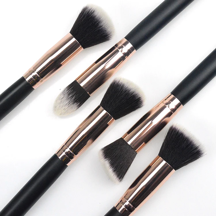 Factory Stock customization 10 pcs synthetic kabuki brush makeup kits for girls cosmetic