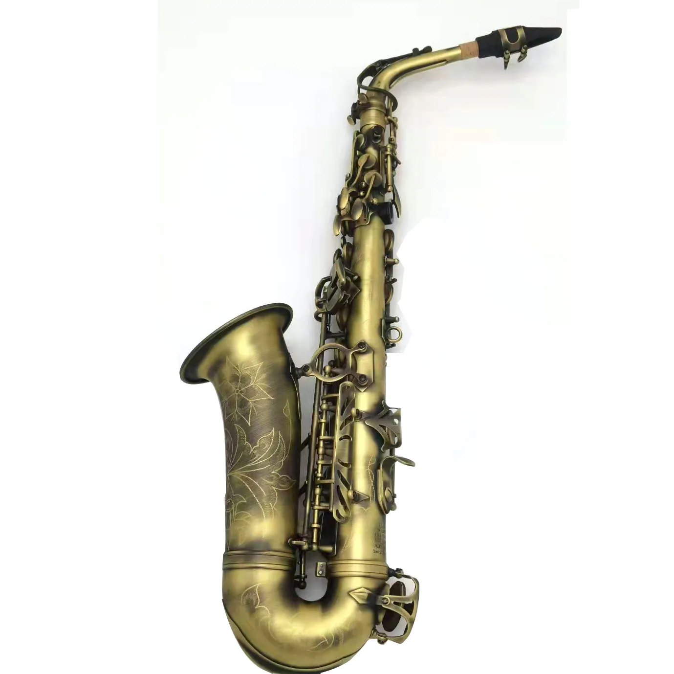 Factory directly selling students model yellow brass antique copper alto saxophone