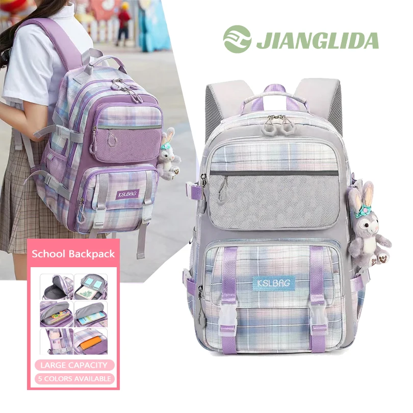 JIANGLIDA new good backpack quality 2024 wholesale fashion teens Student Backpack kids backpack waterproof school bags for girls
