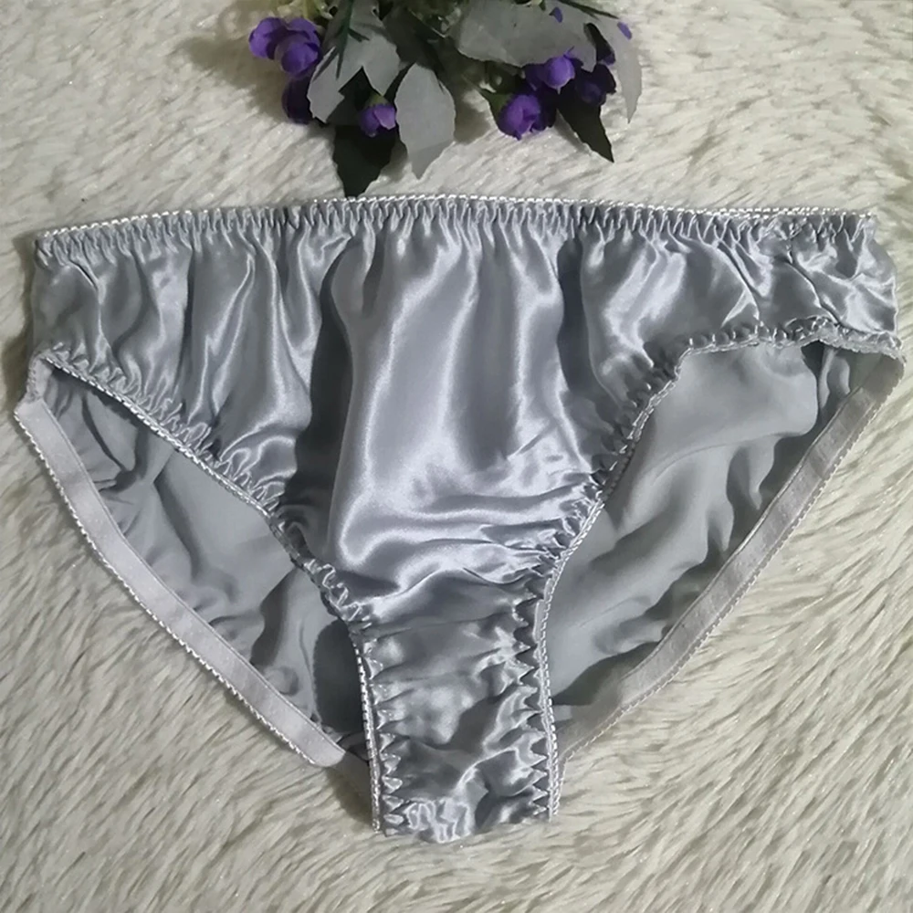 New design Top Quality 100% Silk Women Underwear Sexy Luxury Natural Silk Briefs