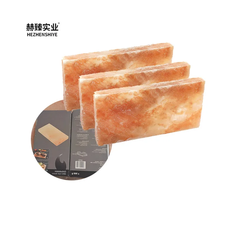 Hezhen himalayan salt brick for barbecue frozen product decorations sauna room