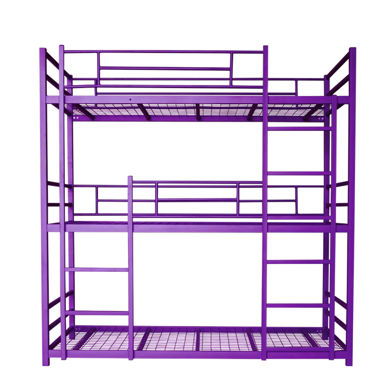 Металлическая трехъярусная кровать трехслойная трехъярусная двухъярусная кровать для общежития 3-ярусная двухъярусная кровать