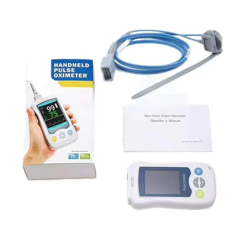 Handheld pulse oximeter for adults, children, and newborns Finger clip pulse oximeter for measuring oxygen saturation