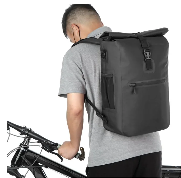 Outdoor Cycling Bike Waterproof Pannier Rear Rack Bag Backpack Shoulder Bag 3 in 1 Bicycle Bike Bag