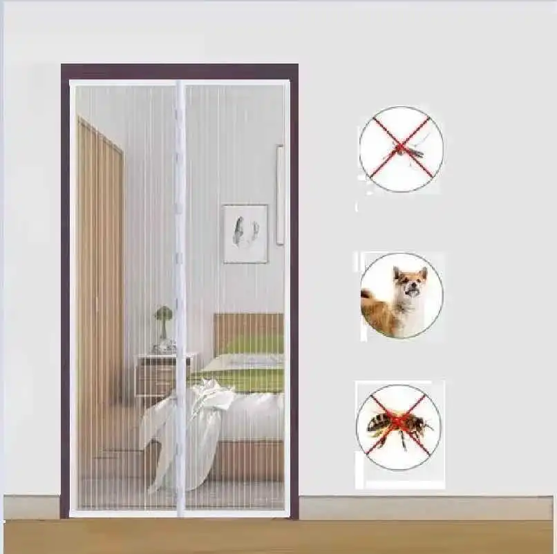 Magnetic Anti-Mosquito Screen Door Anti Mosquito Insect Fly Bug Mesh Curtains Door Screen Automatic Closing Netting Magnets