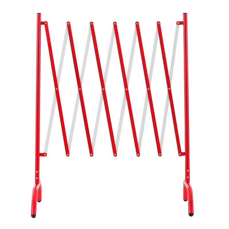 250CM Road Safety Crowd Control Metal Steel Retractable Barricade Gate Folding Security Barrier Fence Outdoor