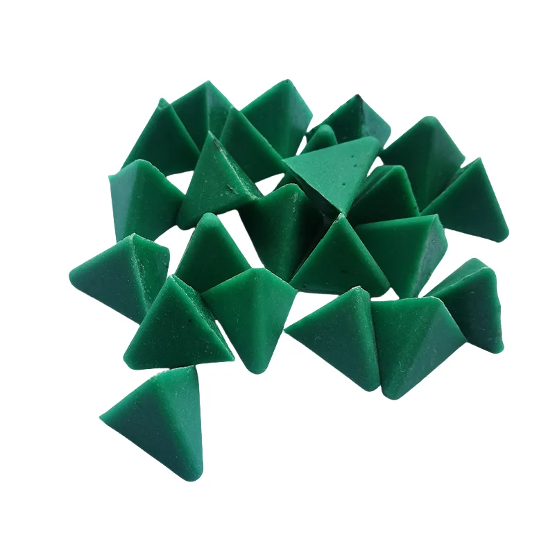 High Quality Economic Green Plastic Tumbling Polishing Media Silverware Surface Deburring Blasting Tool