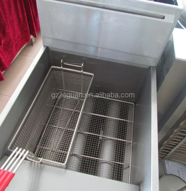 oil fryer New 3-Tubes Deep Fryer Commercial Gas Fryers for Chips Kitchen Equipment for Restaurants Food Shops Hotels