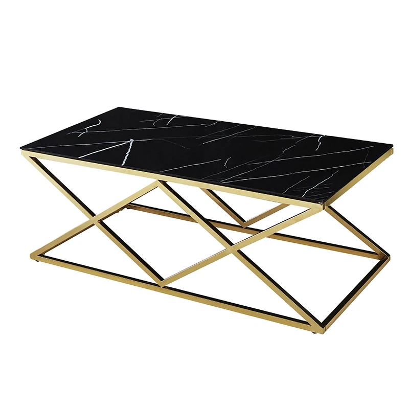 2024 luxury stainless steel gold coffee table modern furniture nesting tea table large size table living room furniture