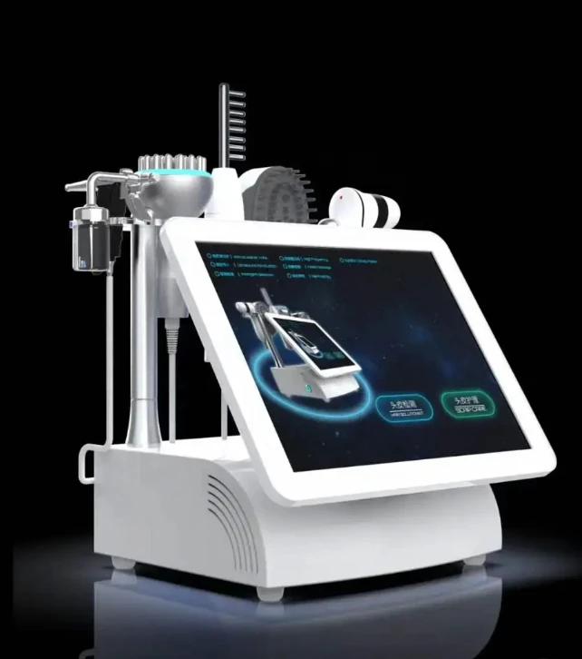 5-in-1 Hair Scalp Treatment Machine with Hair Follicle Detection Analysis Hair Regrowth Machine Scalp Massager Professional