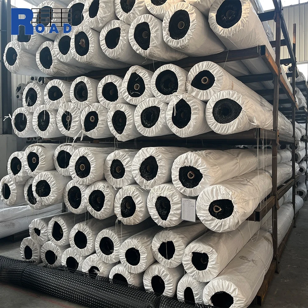 100kn Knitted Fiberglass Geogridknitting Carbon Fiber Mesh for Concrete Re Production Line