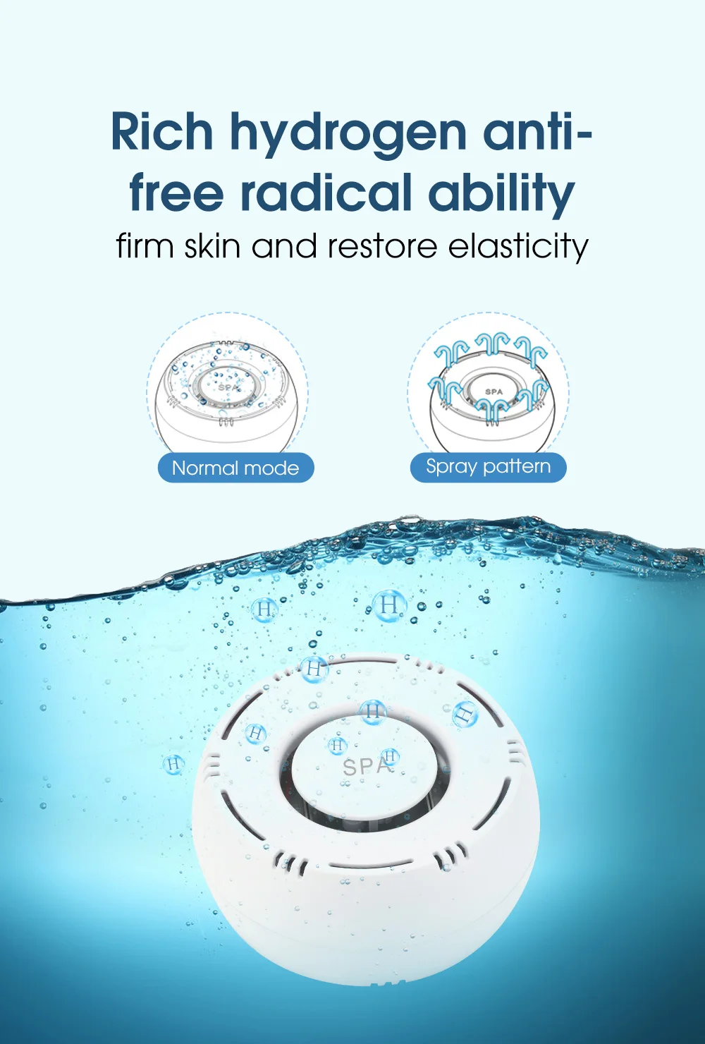 Premium Molecular Nano Bubble SPA H2 Hydrogen Generator Electric Plastic ABS 9W Mret Nano Hydrogen Smart Water Cup Above 4 Hours