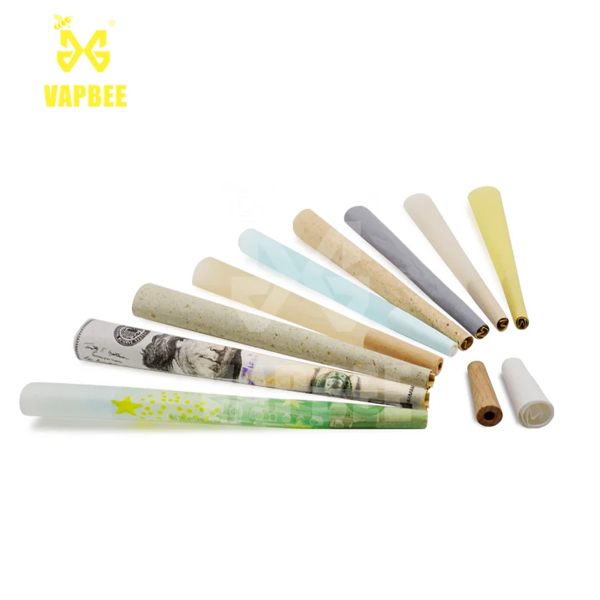 Custom Brown Natural King Size Slim Rolling Paper Colored Roll Unbleached Rolling with Box