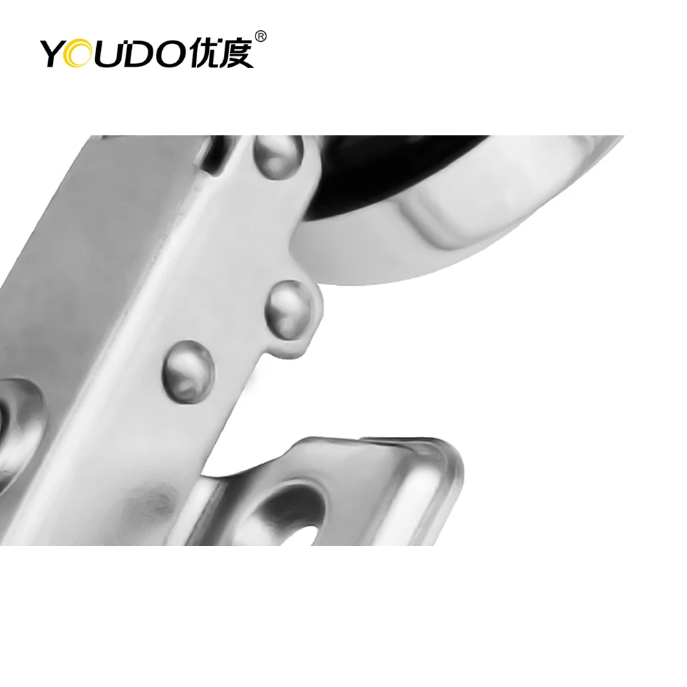 YOUDO Concealed Glass Cabinet Hydraulic Hinge Modern Design Glass Cabinet Door Hinge Furniture Hinges